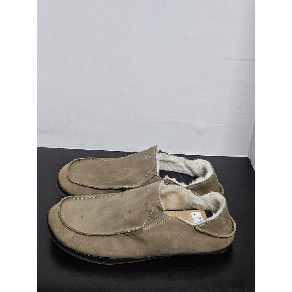 Sz 11 - Olukai Moloa Slipper Clay / Dk Java Mens